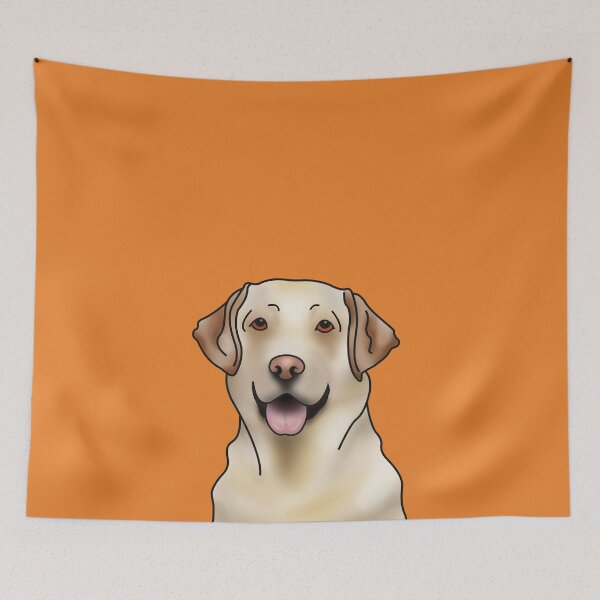 Item preview, Labrador Retriever Dog Portrait - Orange designed and sold by JadeMadeThis.