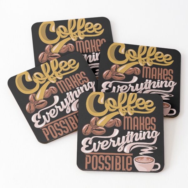 Item preview, Coffee Makes Everything Possible Typography designed and sold by Dewirumbaina.