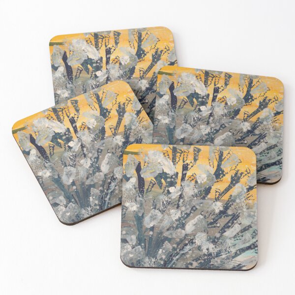 Item preview, Abstract camouflage dry brush painting designed and sold by MindMirror.