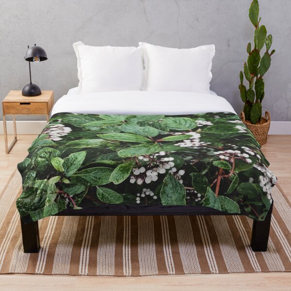 Item preview, White berries wet leaves designed and sold by RikerCo.