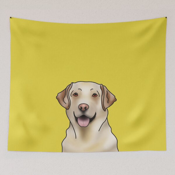 Item preview, Labrador Retriever Dog Portrait - Yellow designed and sold by JadeMadeThis.