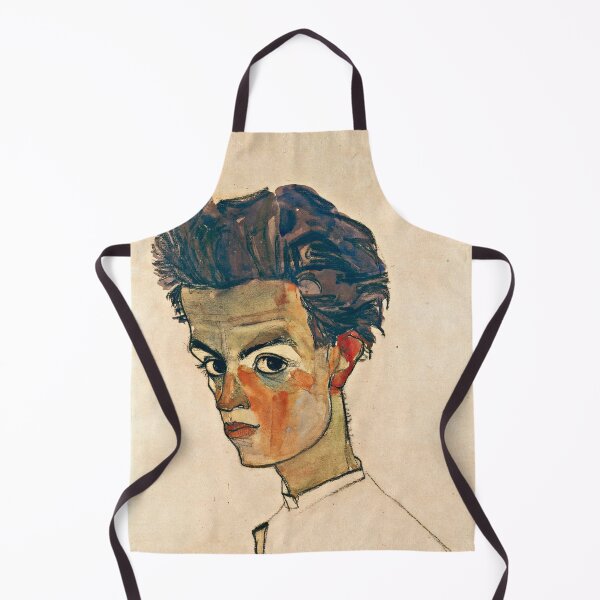 Item preview, Egon Schiele - Self Portrait With Striped Shirt (1910) designed and sold by artcenter.