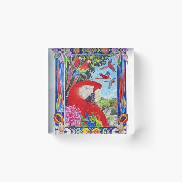 Item preview, Scarlet Macaws of Copan, Julia Page designed and sold by Macaw Recovery Network.
