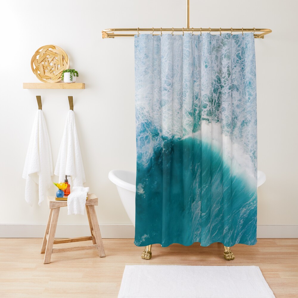 Deep blue ocean Shower Curtain