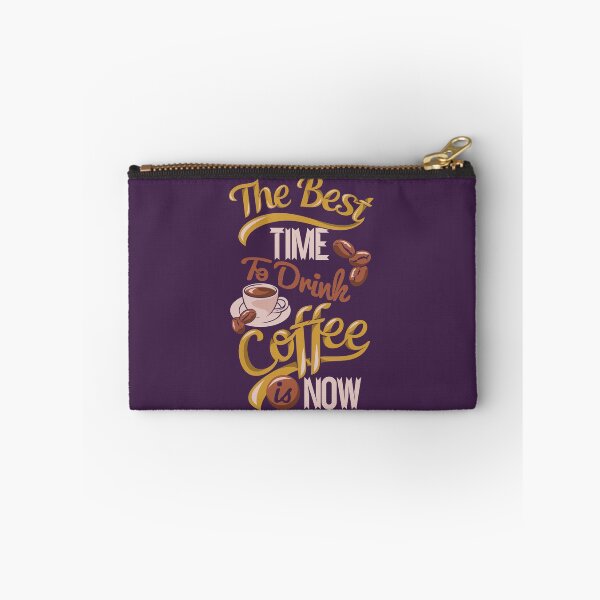 Item preview, The Best Time to Drink Coffee is Now Typography designed and sold by Dewirumbaina.
