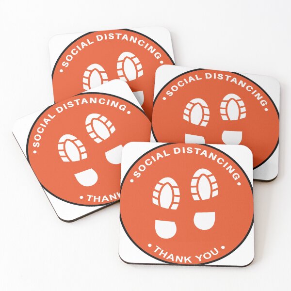 Item preview, Social Distancing 12" Sticker for Floors designed and sold by Myteestore.