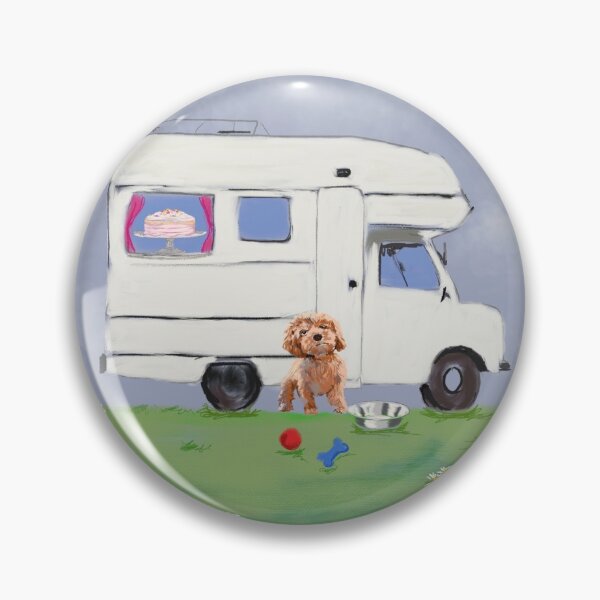 Item preview, # RV /Motor home with puppy designed and sold by Leatextileart.