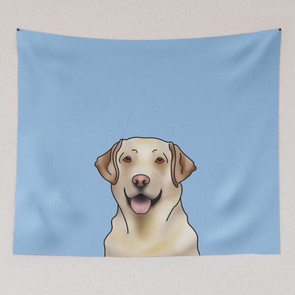 Item preview, Labrador Retriever Dog Portrait - Blue designed and sold by JadeMadeThis.