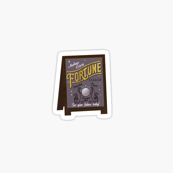 Madame Celeste Fortune Teller Crystal Ball Sticker
