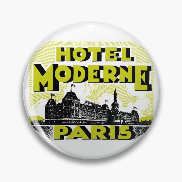 Item preview, HOTEL MODERNE, PARIS designed and sold by ThrowbackAds.