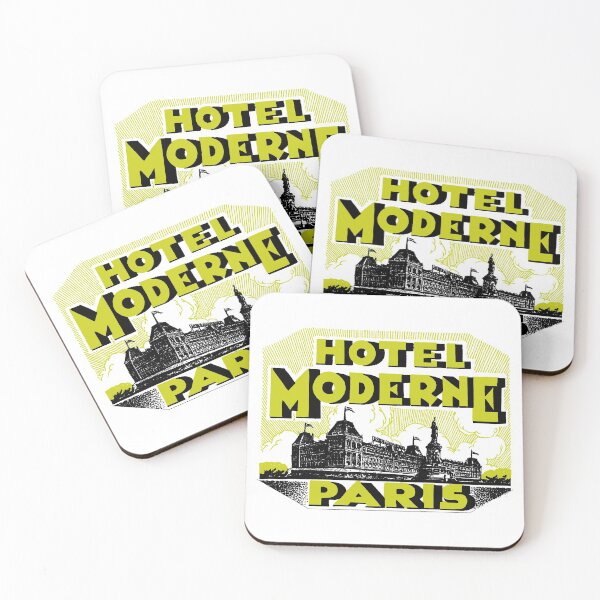 Item preview, HOTEL MODERNE, PARIS designed and sold by ThrowbackAds.