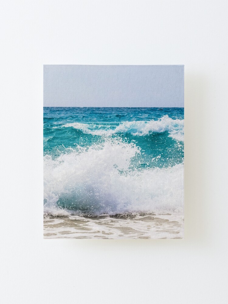 Alternate view of White waves Mounted Print