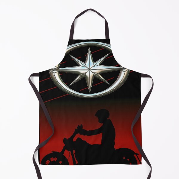 Item preview, Star bike motorcycle silhouette red designed and sold by KlaraBubble.