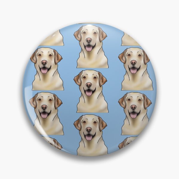 Item preview, Labrador Retriever Dog Portrait - Pattern - Blue designed and sold by JadeMadeThis.