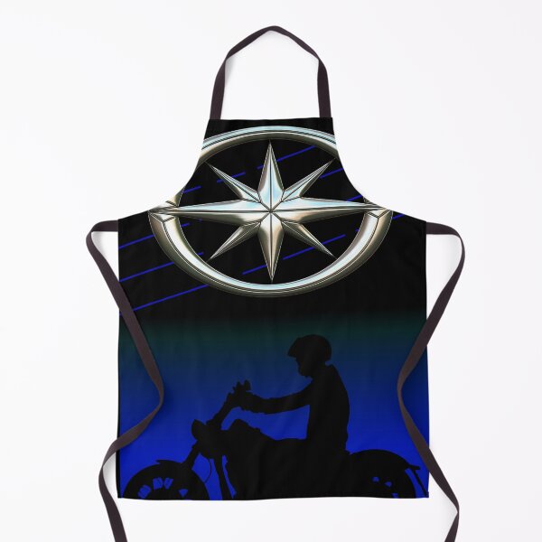 Item preview, Star bike motorcycle silhouette blue designed and sold by KlaraBubble.