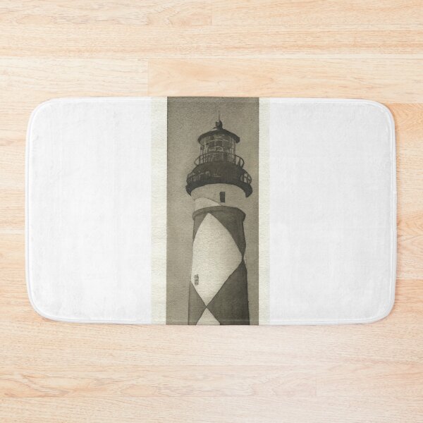 Item preview, Cape Lookout lighthouse on the  Outer Banks, North Carolina.  Watercolor painting designed and sold by rfoxphoto.