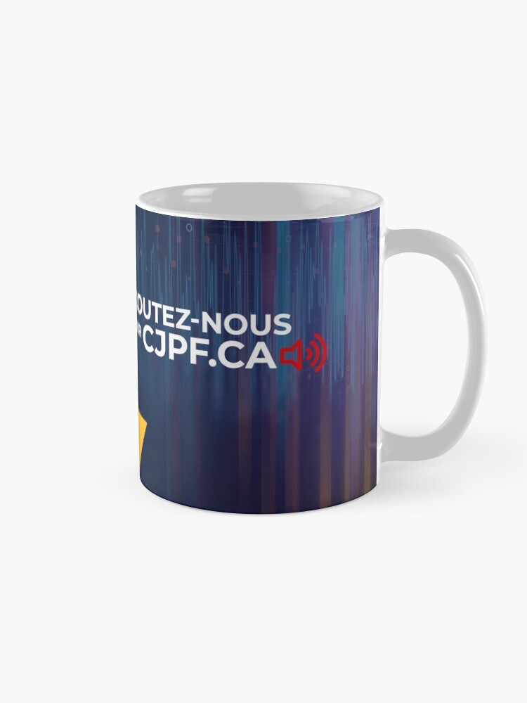 Mug ''Logo officiel de la radio CJPF' : autre vue