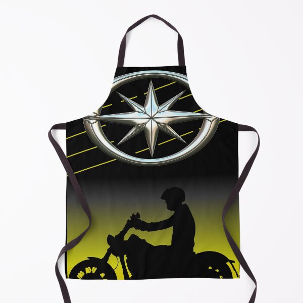 Item preview, Star bike motorcycle silhouette yellow designed and sold by KlaraBubble.