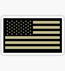 AMERICAN, ARMY, reverse side flag, Soldier, American Military, Arm Flag, US Military, IR, Infrared, USA, Flag, on BLACK Sticker