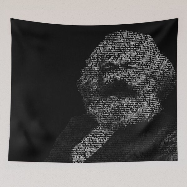 Item preview, Karl Marx Word Portrait - using a passage from 'Das Kapital' designed and sold by goldenanchor.