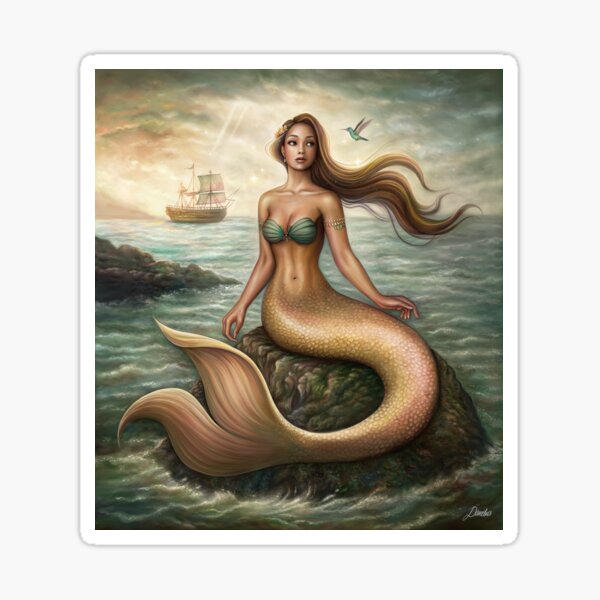 Item preview, Sunset Mermaid  designed and sold by dim-draws.