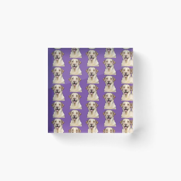 Item preview, Labrador Retriever Dog Portrait - Pattern - Purple designed and sold by JadeMadeThis.