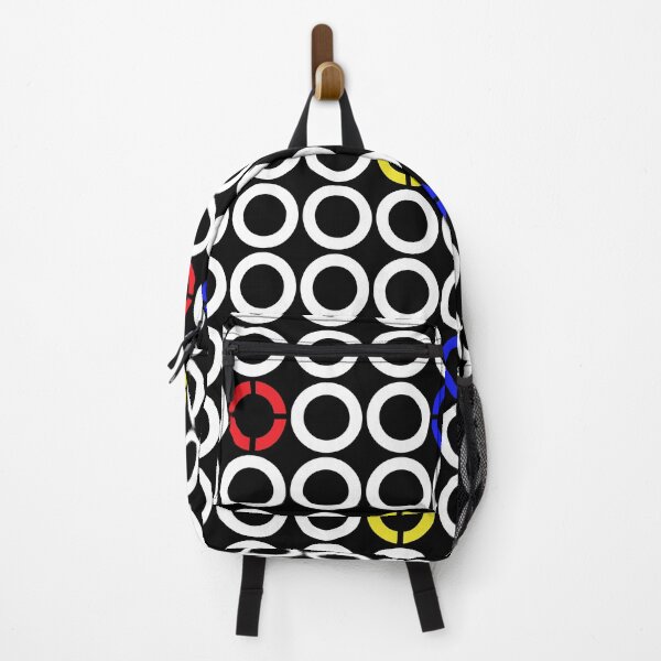 Item preview, White Black and Primary Color Rings Visual Artist Theme designed and sold by jocelynsart.