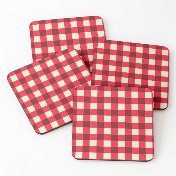 Item preview, red plaid checkered designed and sold by ZiphGames.