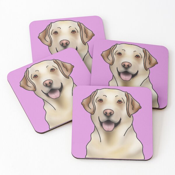 Item preview, Labrador Retriever Dog Portrait - Pink designed and sold by JadeMadeThis.