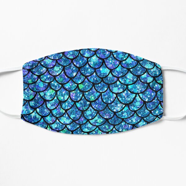 Magical Sparkly Mermaid Scales Flat Mask
