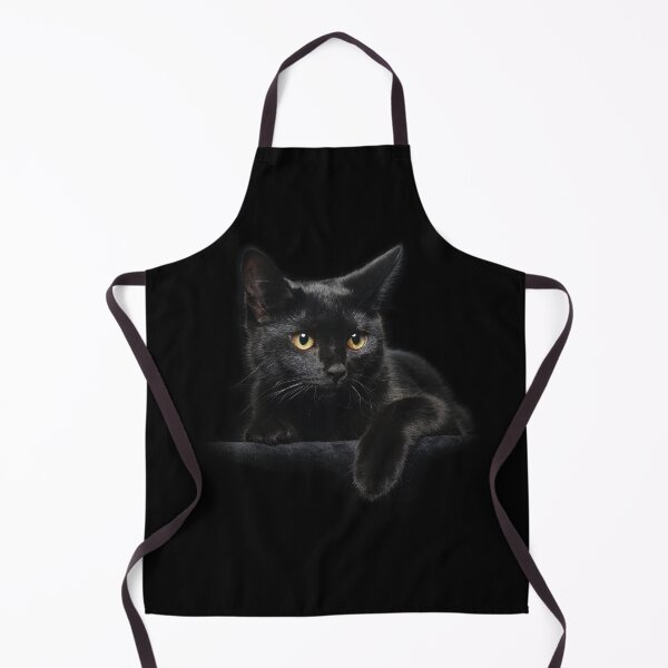 Chat noir Tablier