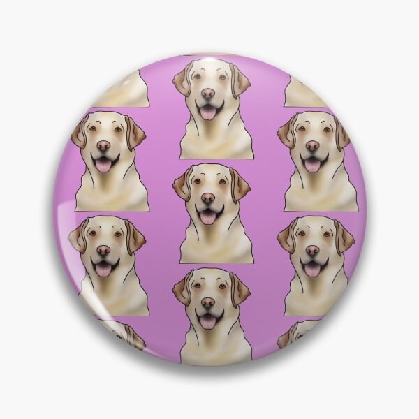 Item preview, Labrador Retriever Dog Portrait - Pattern - Pink designed and sold by JadeMadeThis.