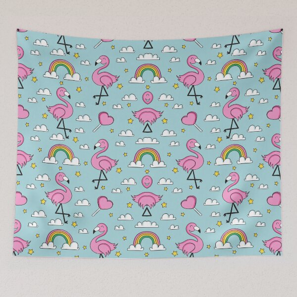 Item preview, Pink Flamingo Pattern Rainbow   designed and sold by mr-var.