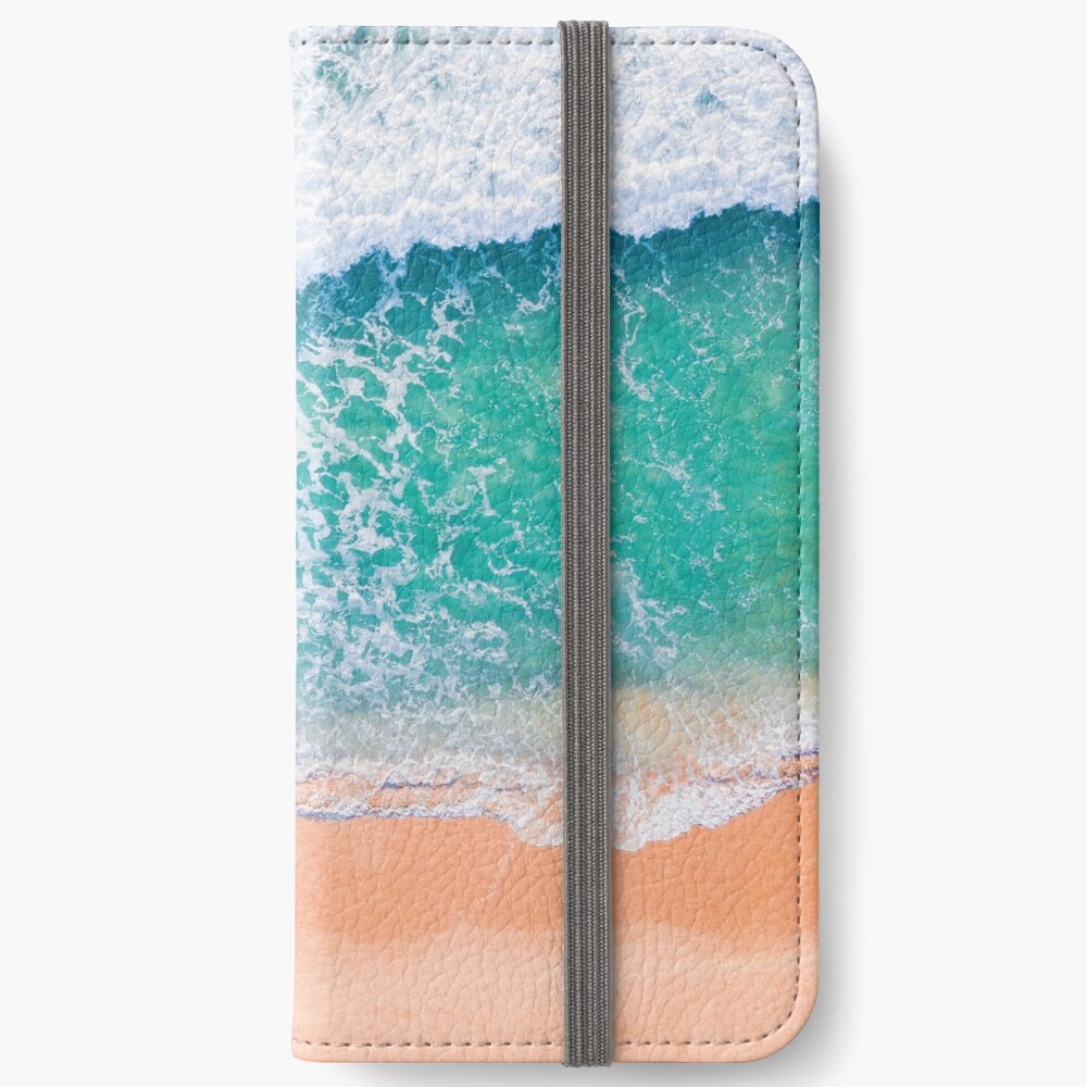 Green waves iPhone Wallet