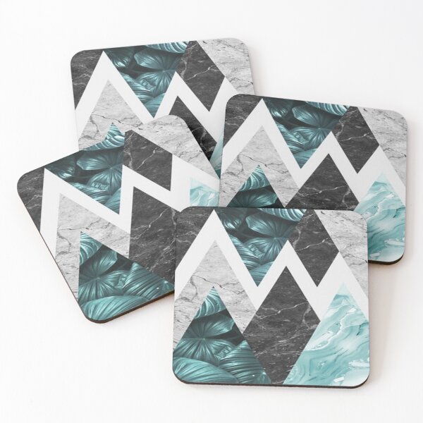 Item preview, Geometric Mountain, Leaf designed and sold by thelastelement.
