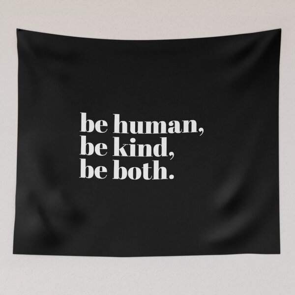 Item preview, be human be kind be both designed and sold by The Little Wood Cottage.