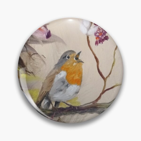 Item preview, Robin Bird in Forest, Erithacus Rubecula  designed and sold by DiensDesign.