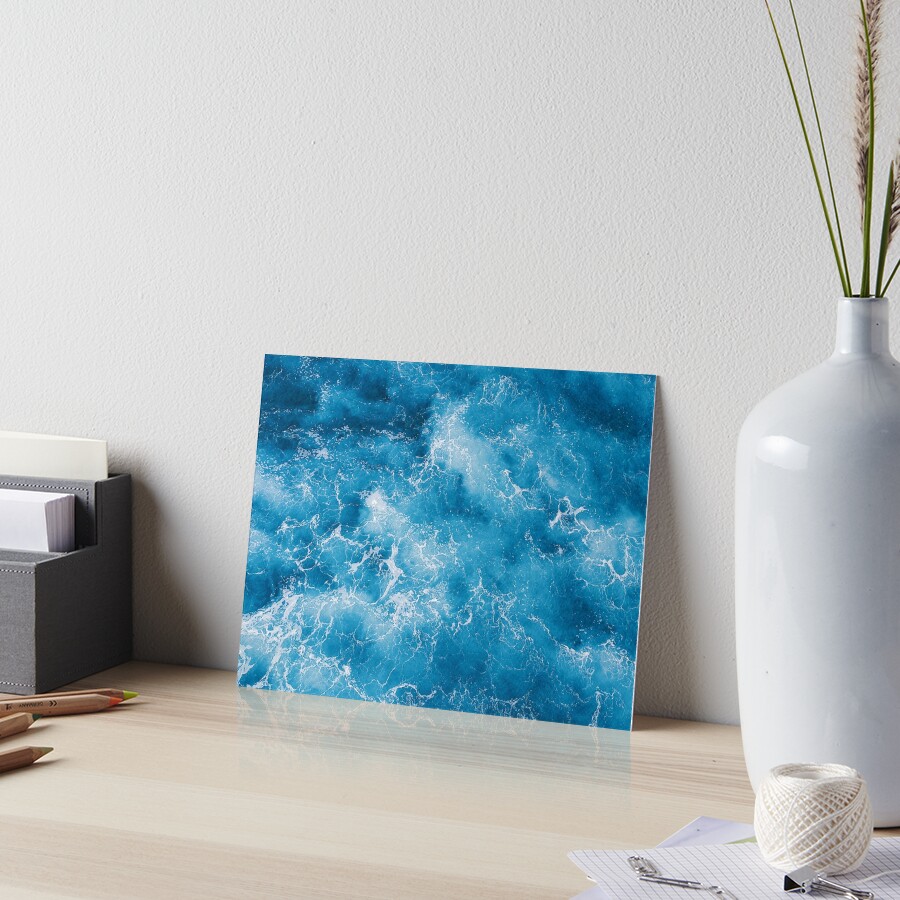 Blue ocean view Art Board Print