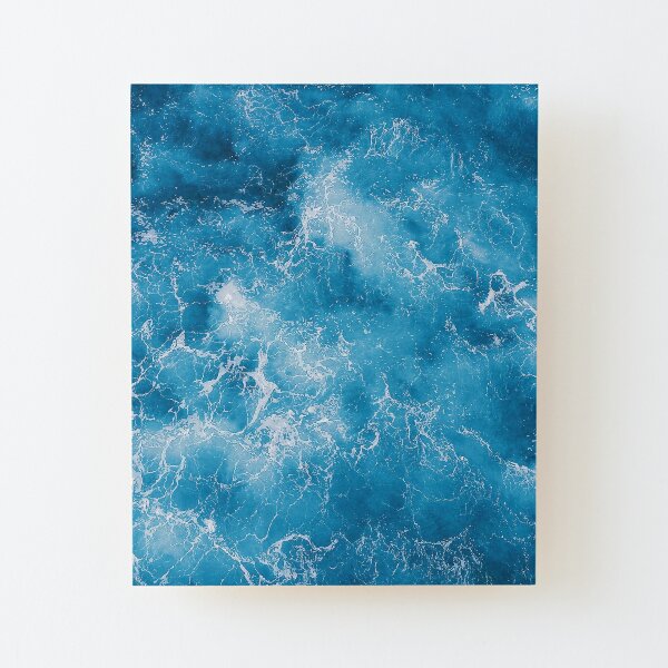 Blue ocean view Wood Mounted Print