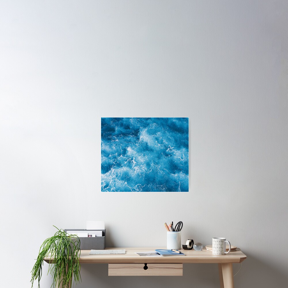 Blue ocean view Poster