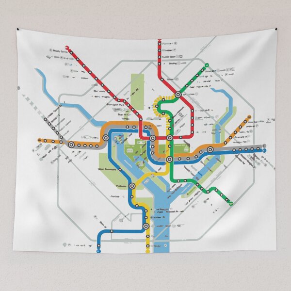 Item preview, DC Transit Map designed and sold by carriemerriam.