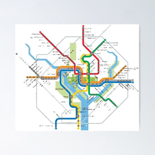 Item preview, DC Transit Map designed and sold by carriemerriam.