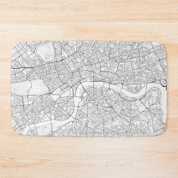 Item preview, Central London Roadmap Bathmat designed and sold by Transcend Design.