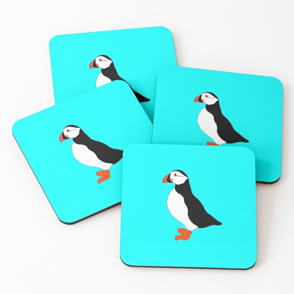 Item preview, Minimalist monochrome puffin designed and sold by ShadowstarArt.