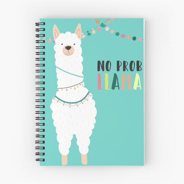 Item preview, No Prob Llama Turquoise designed and sold by 3bythelake.