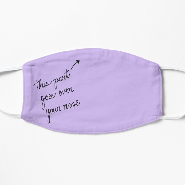 Over Your Nose Purple Mask