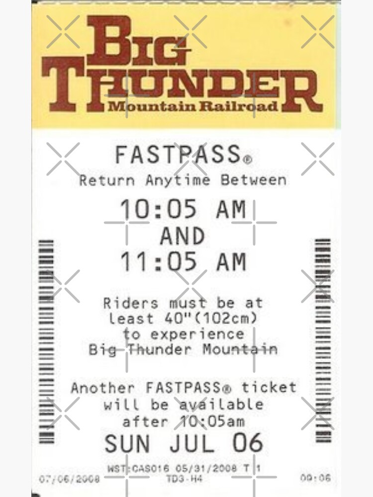 Big Thunder Mountain Fastpass by SophiaKno