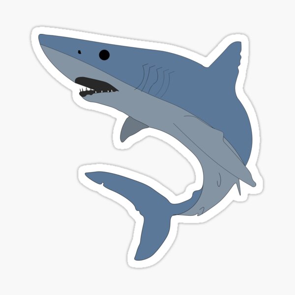 Mako Shark Illustration Sticker