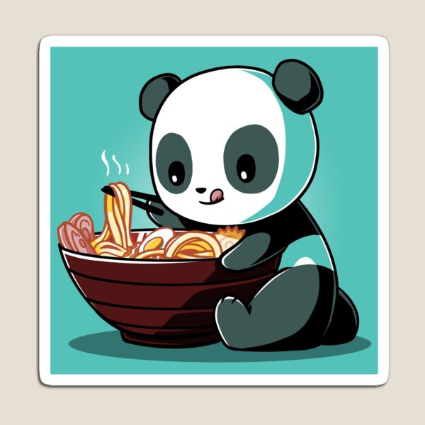 Panda Cartoon Kawaii Ramen Noodles Japanese Anime Food Art Animal Panda Cartoon Kawaii Ramen Noodles Japanese Anime Food Art Animal