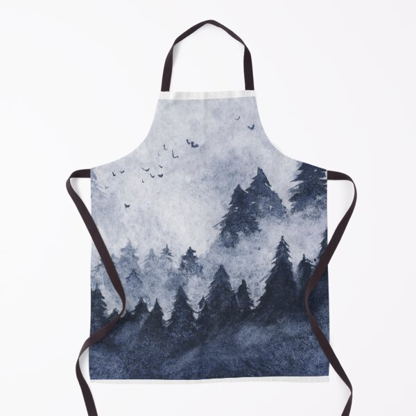 Item preview, Dark blue misty forest designed and sold by Ellen Wilberg.